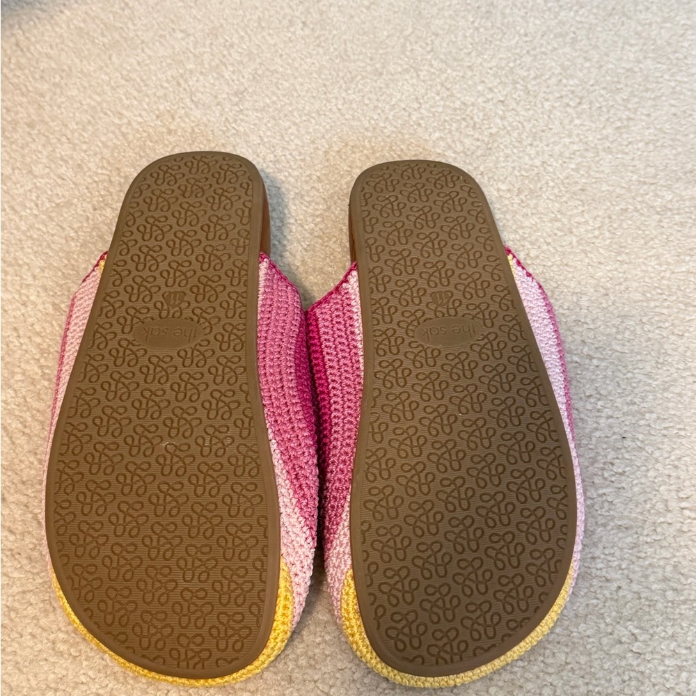The Sam Rainbow Crochet Slip-On Mules - Picture 5 of 7